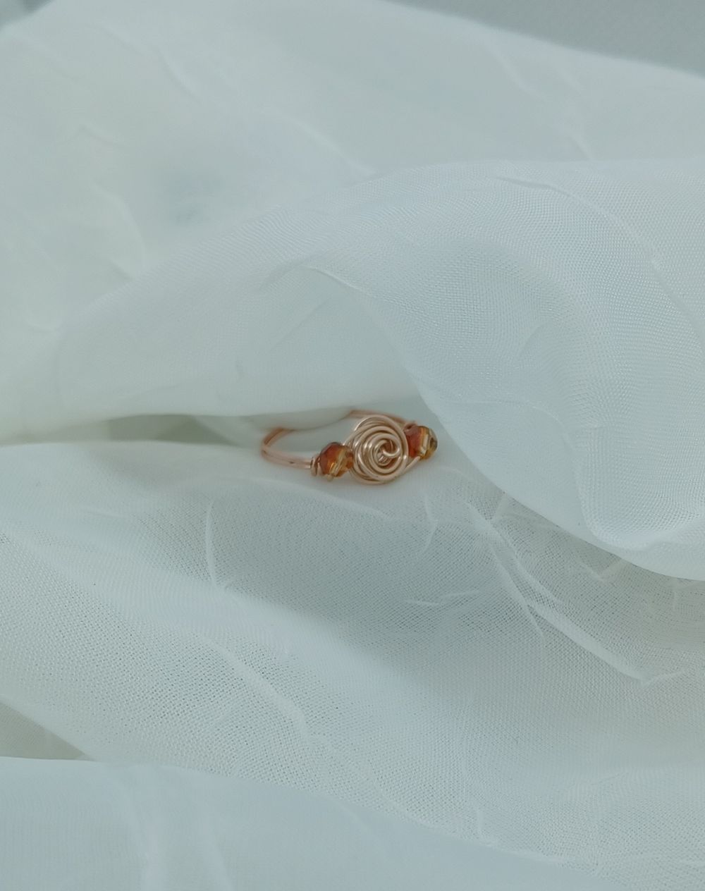 Crystal Spiral Ring
